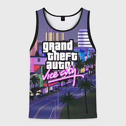 Майка-безрукавка мужская Grand Theft Auto Vice City, цвет: 3D-черный