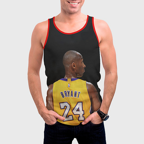 Мужская майка без рукавов Kobe Bryant / 3D-Красный – фото 3