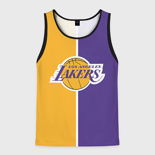 Мужская майка без рукавов LA LAKERS / 3D-Черный – фото 1