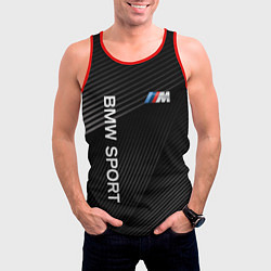 Майка-безрукавка мужская BMW, цвет: 3D-красный — фото 2