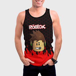 Майка-безрукавка мужская ROBLOX, цвет: 3D-черный — фото 2