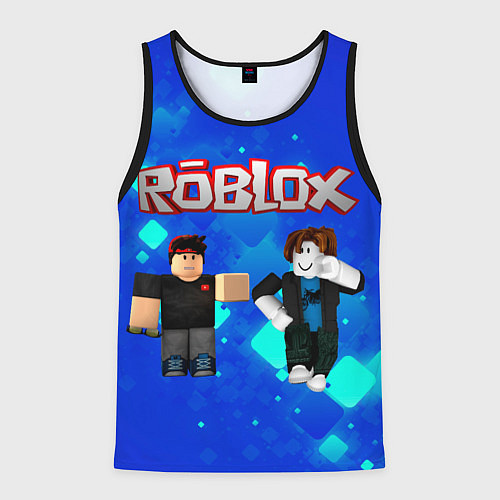 Мужская майка без рукавов ROBLOX / 3D-Черный – фото 1