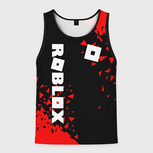 Мужская майка без рукавов ROBLOX / 3D-Черный – фото 1