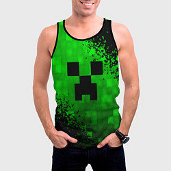 Майка-безрукавка мужская MINECRAFT, цвет: 3D-черный — фото 2