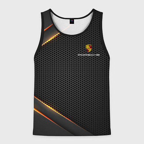 Мужская майка без рукавов PORSCHE / 3D-Черный – фото 1