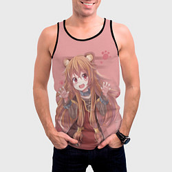 Майка-безрукавка мужская Raphtalia, цвет: 3D-черный — фото 2