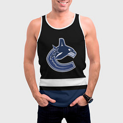 Майка-безрукавка мужская Vancouver Canucks, цвет: 3D-белый — фото 2