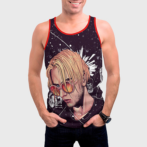 Мужская майка без рукавов PYROKINESIS / 3D-Красный – фото 3