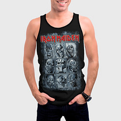 Майка-безрукавка мужская Iron Maiden, цвет: 3D-черный — фото 2
