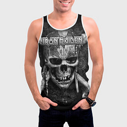 Майка-безрукавка мужская Iron Maiden, цвет: 3D-белый — фото 2