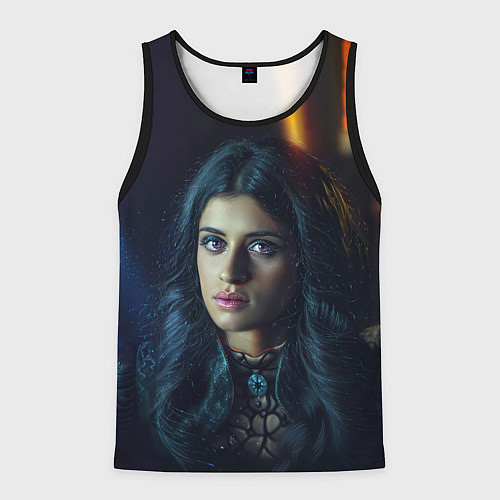 Мужская майка без рукавов ЙЕННИФЕР / 3D-Черный – фото 1