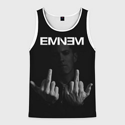 Майка-безрукавка мужская EMINEM, цвет: 3D-белый