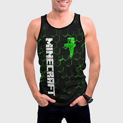 Майка-безрукавка мужская MINECRAFT, цвет: 3D-черный — фото 2