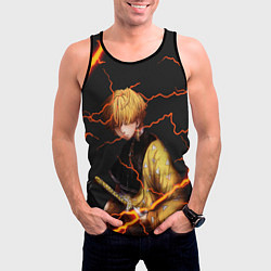 Майка-безрукавка мужская KIMETSU NO YAIBA, цвет: 3D-черный — фото 2