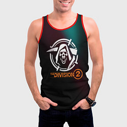Майка-безрукавка мужская The Division 2 Logo, цвет: 3D-красный — фото 2