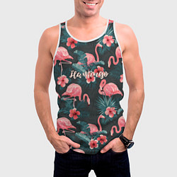 Майка-безрукавка мужская Flamingo, цвет: 3D-белый — фото 2