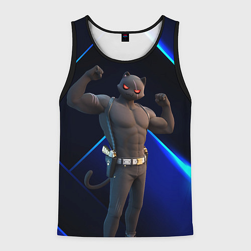 Мужская майка без рукавов Fortnite Meowscles Shadow / 3D-Черный – фото 1