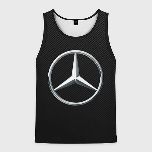 Мужская майка без рукавов MERCEDES-BENZ CARBON / 3D-Черный – фото 1