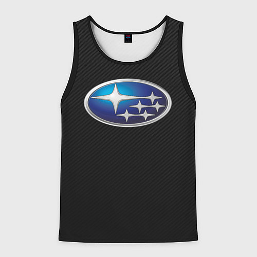 Мужская майка без рукавов SUBARU / 3D-Черный – фото 1