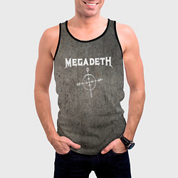 Майка-безрукавка мужская Megadeth, цвет: 3D-черный — фото 2