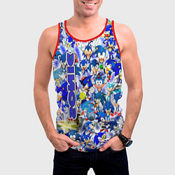 Майка-безрукавка мужская Sonik, цвет: 3D-красный — фото 2