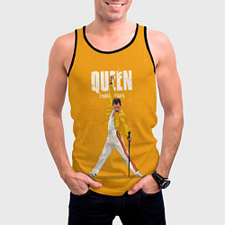 Майка-безрукавка мужская Queen, цвет: 3D-черный — фото 2