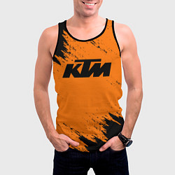 Майка-безрукавка мужская KTM, цвет: 3D-черный — фото 2