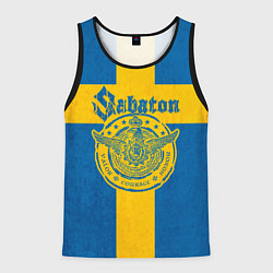 Майка-безрукавка мужская Sabaton, цвет: 3D-черный