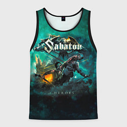 Майка-безрукавка мужская Sabaton, цвет: 3D-черный