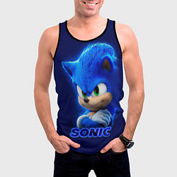 Майка-безрукавка мужская SONIC, цвет: 3D-черный — фото 2