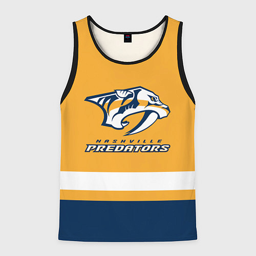 Мужская майка без рукавов Нэшвилл Предаторз / 3D-Черный – фото 1