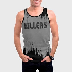 Майка-безрукавка мужская The Killers Logo, цвет: 3D-черный — фото 2