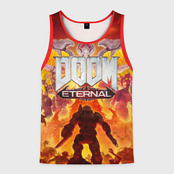 Майка-безрукавка мужская DOOM Eternal, цвет: 3D-красный