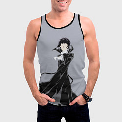 Майка-безрукавка мужская Ryuunosuke Akutagawa, цвет: 3D-черный — фото 2