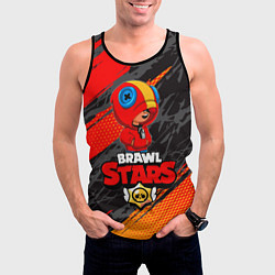 Майка-безрукавка мужская BRAWL STARS LEON, цвет: 3D-черный — фото 2