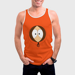 Майка-безрукавка мужская Кенни, цвет: 3D-белый — фото 2