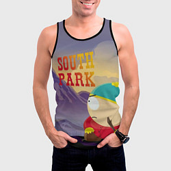 Майка-безрукавка мужская South Park Картмен, цвет: 3D-черный — фото 2