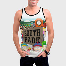 Майка-безрукавка мужская ЮЖНЫЙ ПАРК, цвет: 3D-черный — фото 2