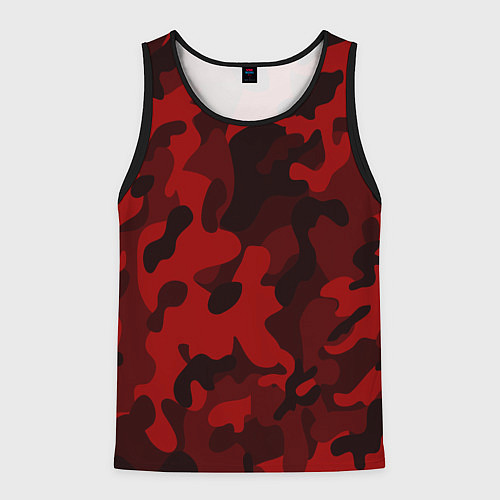 Мужская майка без рукавов RED MILITARY / 3D-Черный – фото 1
