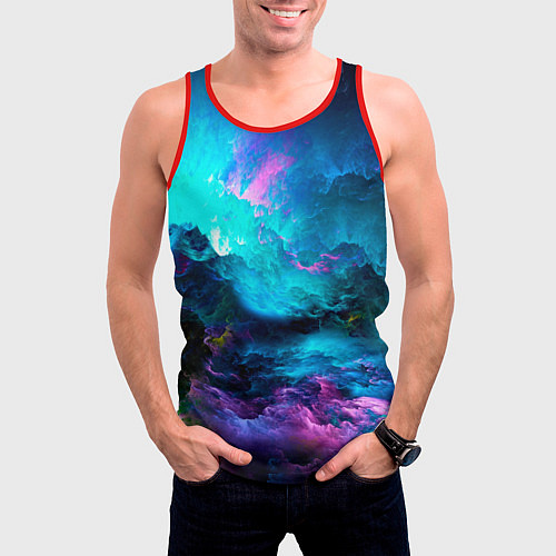 Мужская майка без рукавов Fantasy / 3D-Красный – фото 3