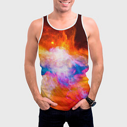 Майка-безрукавка мужская Space, цвет: 3D-белый — фото 2