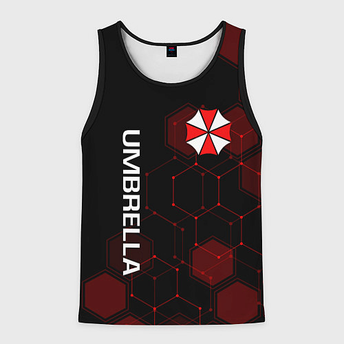 Мужская майка без рукавов UMBRELLA CORP / 3D-Черный – фото 1