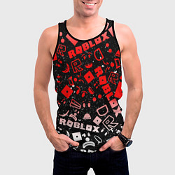 Майка-безрукавка мужская Roblox, цвет: 3D-черный — фото 2