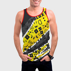 Майка-безрукавка мужская Roblox, цвет: 3D-красный — фото 2