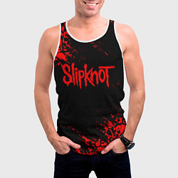 Майка-безрукавка мужская SLIPKNOT, цвет: 3D-белый — фото 2