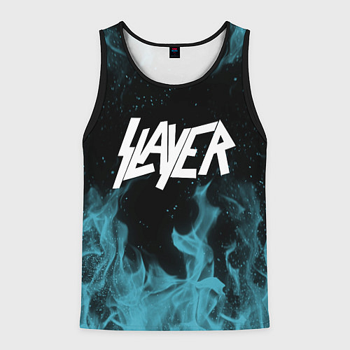 Мужская майка без рукавов Slayer / 3D-Черный – фото 1
