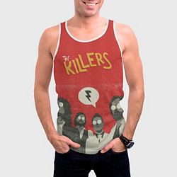 Майка-безрукавка мужская The Killers, цвет: 3D-белый — фото 2