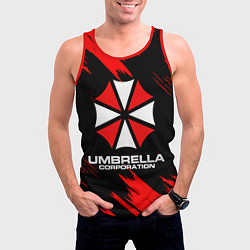 Майка-безрукавка мужская Umbrella Corporation, цвет: 3D-красный — фото 2