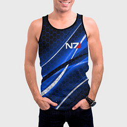 Майка-безрукавка мужская MASS EFFECT N7, цвет: 3D-черный — фото 2