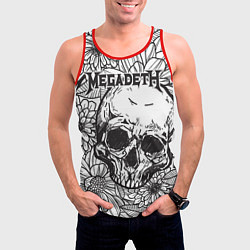 Майка-безрукавка мужская Megadeth, цвет: 3D-красный — фото 2